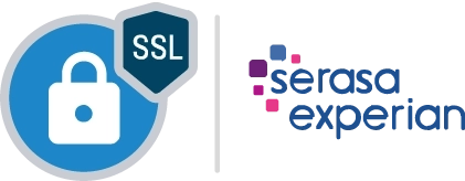 Logo da Secure Sockets Layer acompanhado do logo da Serasa Experian